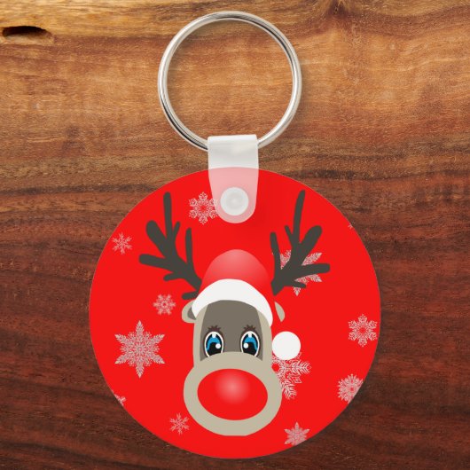 Rudolf - kerstrendier sleutelhanger (Voorkant)