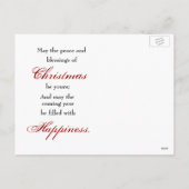 Rudolf-kerstWenskaart Feestdagenkaart (Achterkant)