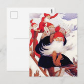 Rudolf Koivu "Elves Sled Ride" Briefkaart (Voorkant / Achterkant)