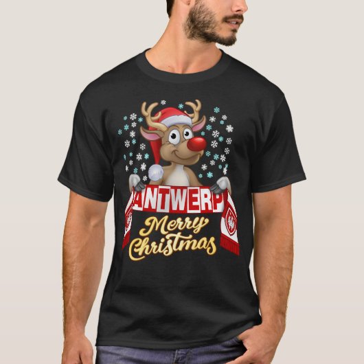 Rudolf met FanSjaal Antwerp  T-shirt (Voorkant)