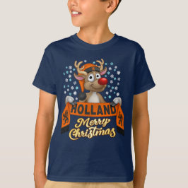 Rudolf met FanSjaal Holland T-shirt