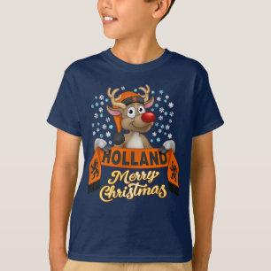 Rudolf met FanSjaal Holland T-shirt