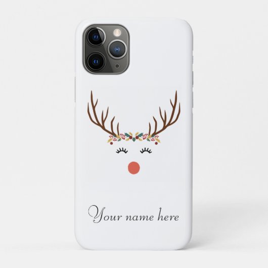 Rudolf met kroon Case-Mate iPhone case (Achterkant)