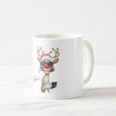 Rudolf mit Brille Weihnachten Tasse Koffiemok (Voorkant rechts)