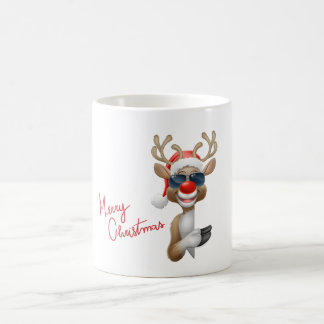 Rudolf mit Brille Weihnachten Tasse Koffiemok