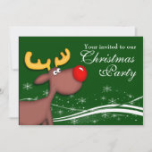 Rudolf Reindeer Company Kerstparty Kaart (Voorkant)
