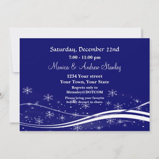 Rudolf Reindeer Company Kerstparty Kaart (Achterkant)