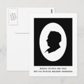 Rudolf Steiner Cameo met data Briefkaart (Voorkant / Achterkant)