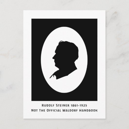 Rudolf Steiner Cameo met data Briefkaart (Voorkant)