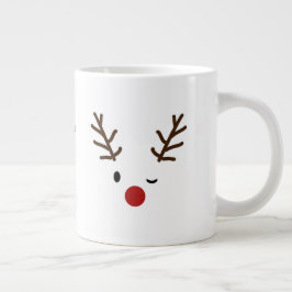 Rudolf The Red Nose Raindeer Kerstmis Grote Koffiekop