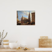 Rudolf von Alt St. Stephen's Cathedral in Wenen Poster (Keuken)