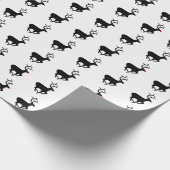 Rudolf - Zwart Cadeaupapier (Hoek)