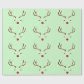 Rudolph 6 Wrapping Paper Cadeaupapier (Vlak)