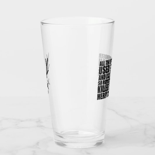 Rudolph Beer Glass | Bah Humbug Beer Glass Glas (Rechts)