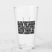 Rudolph Beer Glass | Bah Humbug Beer Glass Glas (Voorkant)