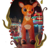 Rudolph bij Burgers By The Bridge Papieren Bordje