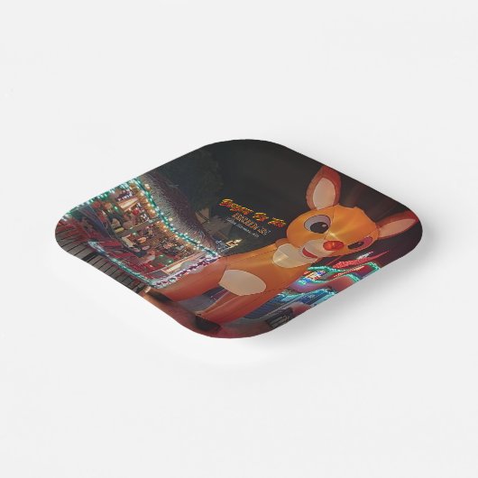 Rudolph bij Burgers By The Bridge Papieren Bordje (Gebogen)