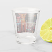 Rudolph bij Burgers by the Bridge Shot Glas (Achterkant)