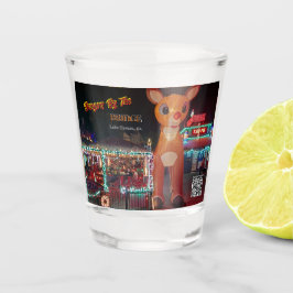 Rudolph bij Burgers by the Bridge Shot Glas