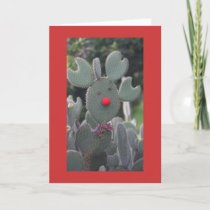 Rudolph Cactus Feestdagen Kaart