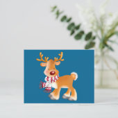 Rudolph cartoon briefkaart (Staand voorkant)