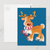 Rudolph cartoon briefkaart (Voorkant / Achterkant)