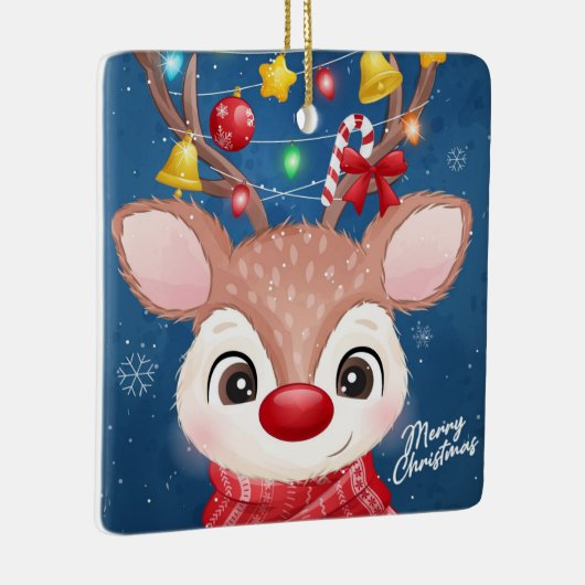 Rudolph Ceramic Ornament (Rechts)