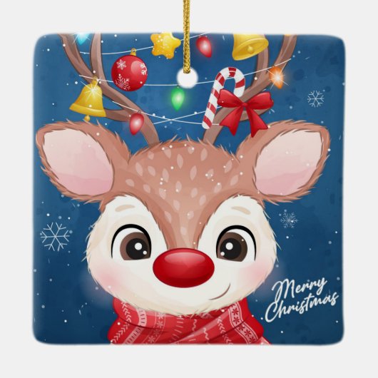 Rudolph Ceramic Ornament (Achterkant)