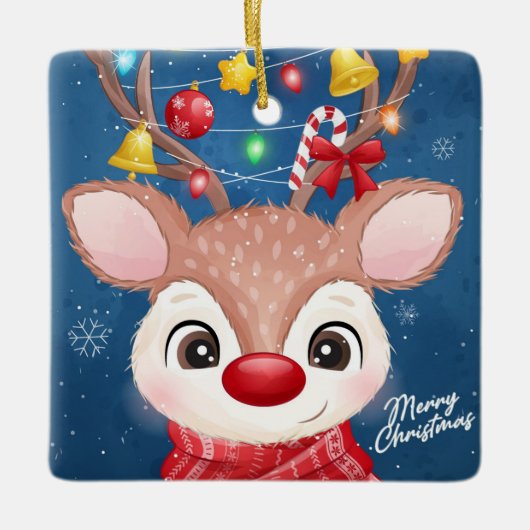 Rudolph Ceramic Ornament (Voorkant)