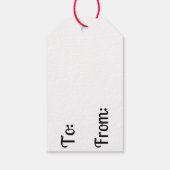 Rudolph Christmas Holiday Gift Label Cadeaulabel (Achterkant)