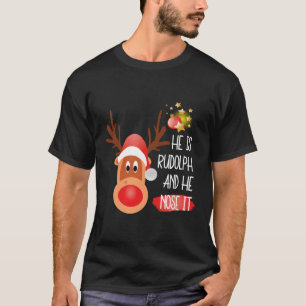 Rudolph de grote rode neus rendieren t-shirt