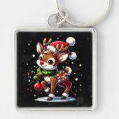 Rudolph de Kerstman met de Rode Neus Sleutelhanger (Voorkant)