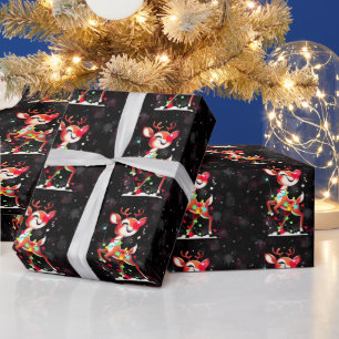 Rudolph de neushoorn Kerstmis Cadeaupapier