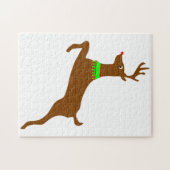 Rudolph de Red Nose Reindeer Legpuzzel (Horizontaal)