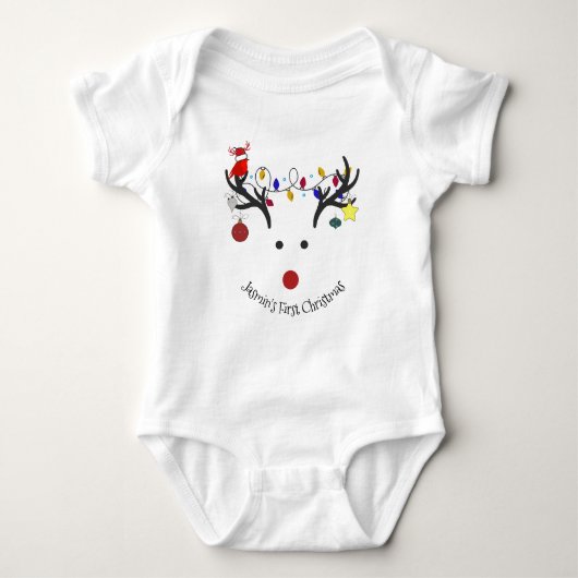 "Rudolph de Rednose"  Romper (Voorkant)