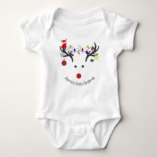 "Rudolph de Rednose" Romper (Voorkant)