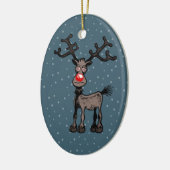 Rudolph de Rendier Kerstornamenten Keramisch Ornament (Links)
