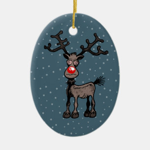 Rudolph de Rendier Kerstornamenten Keramisch Ornament