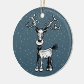 Rudolph de Rendier Kerstversiering Keramisch Ornament (Links)