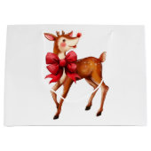 Rudolph de rendier met de rode neus groot cadeauzakje (Voorkant)