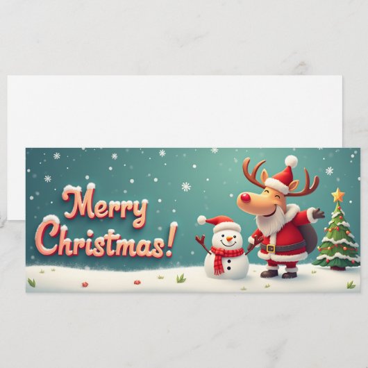 Rudolph de rendier vermomd (Voorkant / Achterkant)