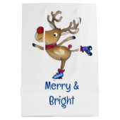 Rudolph de rendierschaatsen medium cadeauzakje (Achterkant)