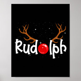 Rudolph de Rode Neus Kerstpret  Poster