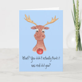 Rudolph de rode neus rendier kerst Kaart