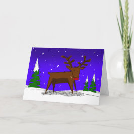 Rudolph de rode neus rendier kerst Kaart