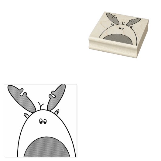 Rudolph de Rode Neus Rendier Rubber Stamp Rubberstempel (Gestempeld)