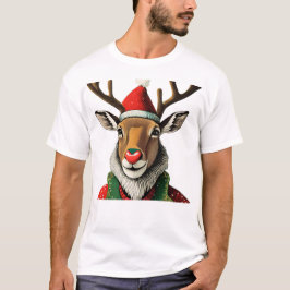 Rudolph de rode neus rendieren kerst t-shirt