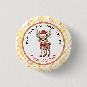 Rudolph de Rode Neus Ronde Button 3,2 Cm