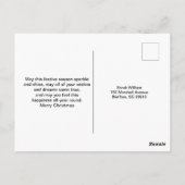 Rudolph de rode neusrender briefkaart (Achterkant)