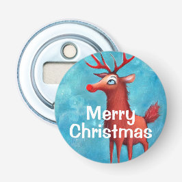 Rudolph de rode neusrender button flesopener